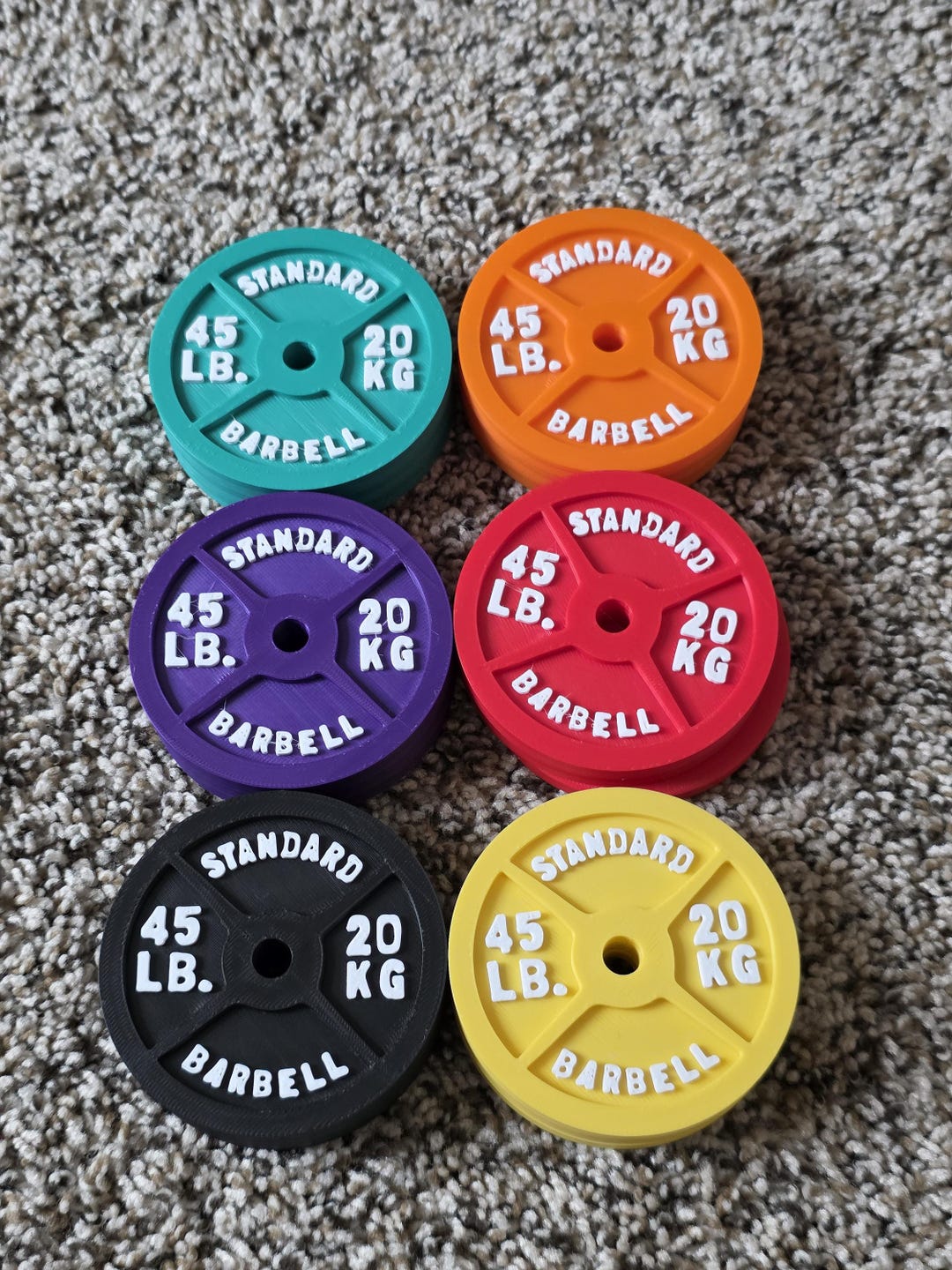 45LB Weight Plate | Magnet | Home Decor - Etsy