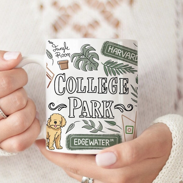 College Park Mug, Ceramic 11oz You Are Here mug, Orlando Florida, Orlando Gift, Orlando Florida, Moving Gift, Edgewater Dr College Park Fl