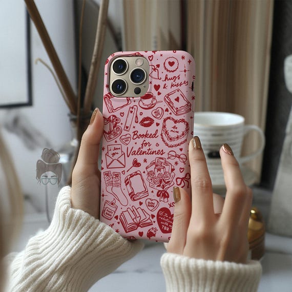 Bookish Valentine Phone Case, Valentines Day Gift for Reader Phone Case,  Book Lover Gift, Pink Coquette Heart Phone Case, Galentines Gifts - Etsy  Israel