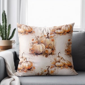 Double-Sided Pumpkin Pillow Cover, Gingerbread Pillow, Throw Pillow Cover, Thanksgiving Decor, Holiday Home Decor, Furniture and Decor image 5