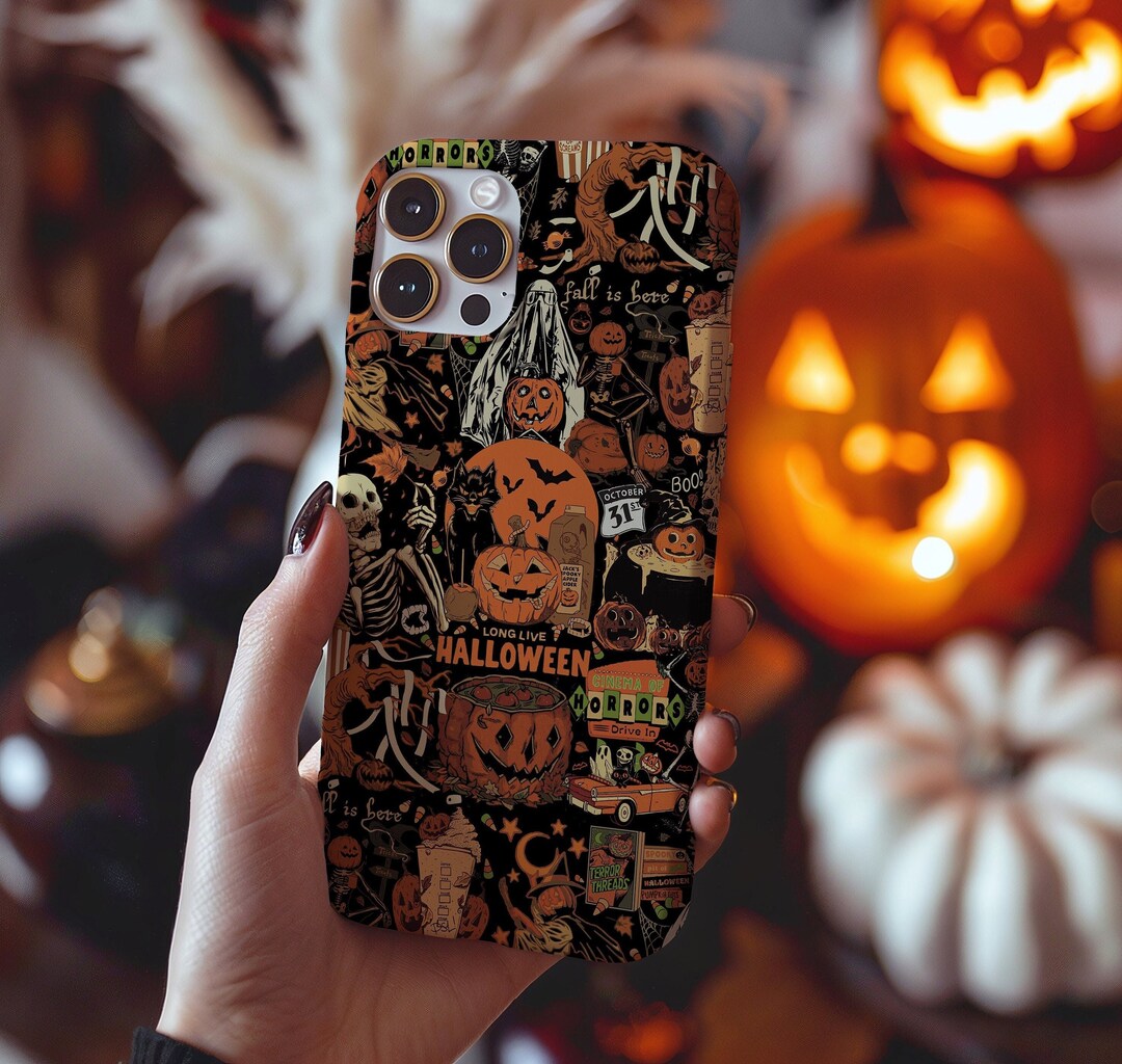Halloween Phone Case, Ghost Phone Case, Gift for Halloween Lover, Fall