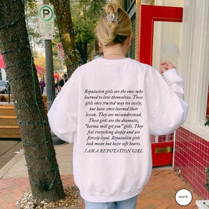 Reputation Girl Sweatshirt, Reputation Girl Merch, Eras Shirt, Reputation Hoodie, Fan Made Merch, Rep Shirt, Rep Gift, Fan Sweatshirt