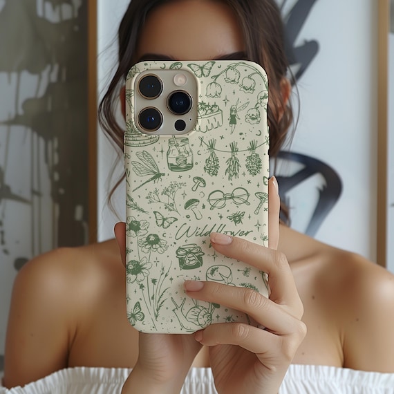 Magnetic Phone Case, Cottagecore Fantasy Phone Case, Mushroom Phone Cover, Nature Phone Case, Summer Phone Case, Gardening Cell Phone Case