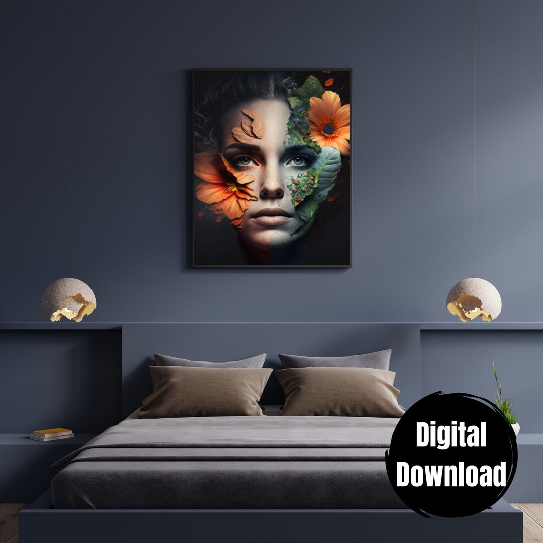 Floral Wall Art Living Room Wall Decor Floral Decor Posters Etsy