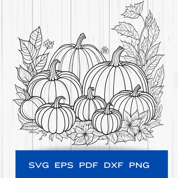 Pumpkin Patch SVG Digital Download
