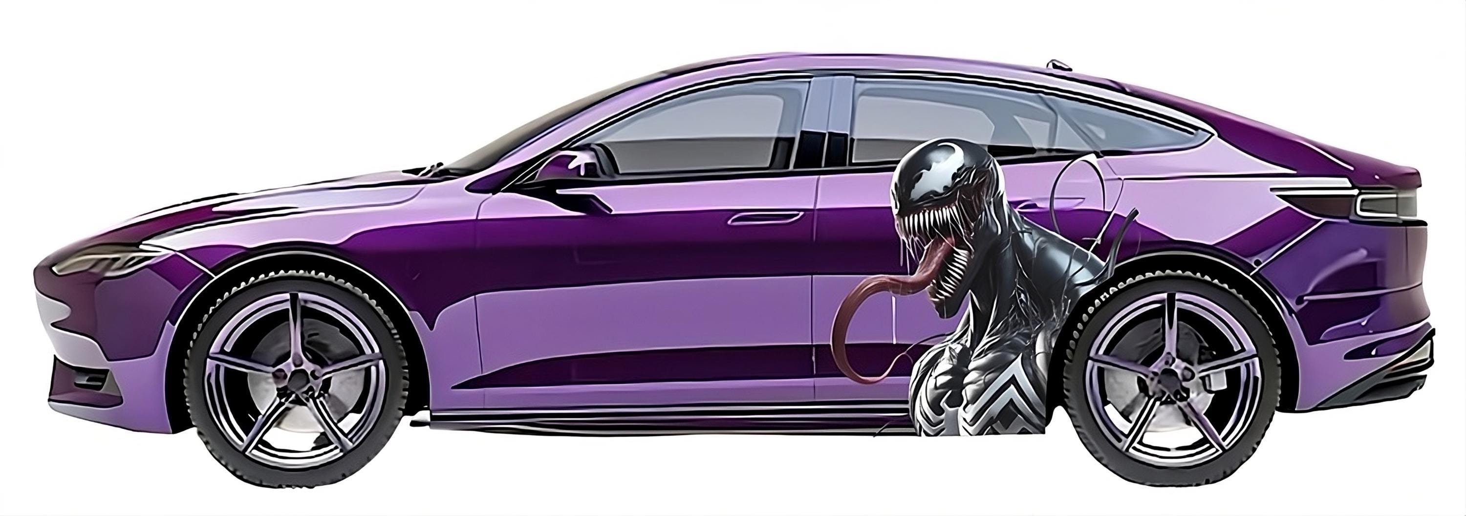Venom Car Decal: Large Vinyl Graphic Sticker for Truck, SUV, Wall - Etsy