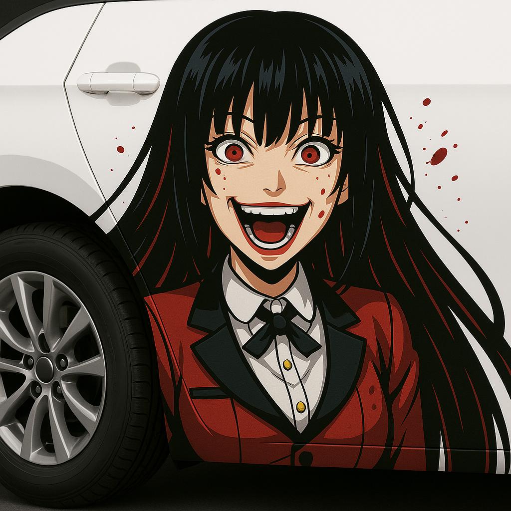 Yumeko Jabami Anime Car Decal - Etsy