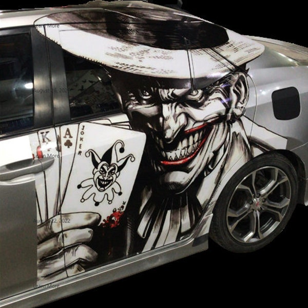 Joker Decal: Large Vinyl Car Graphic Sticker | Perfect for Car, Truck, or Wall | Removable | Ideal Gift for Any Occasion | Joker Decal