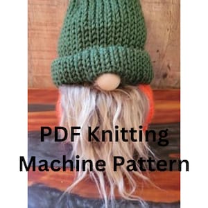 Pumpkin Gnome Knitting Machine Pattern
