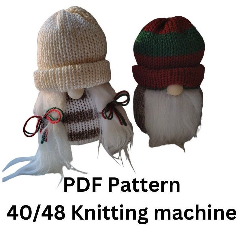 PATTERN ONLY: Love Gnome Beanie for Sentro 48, Addi 46, Loombot 