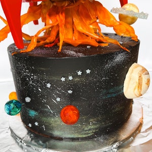 Outer Space/Planets Cake Topper Set