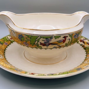 Gravy Boat with Attached Base, W.H. Grindley & Co, Wrenbury