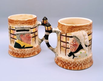 Mug, Sam Weller & Sairey Gamp - England Marked, Lancaster and Sandland Ltd., Charles Dickens Characters
