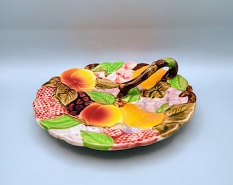 Tray with Handle, Tutti Frutti Ceramic