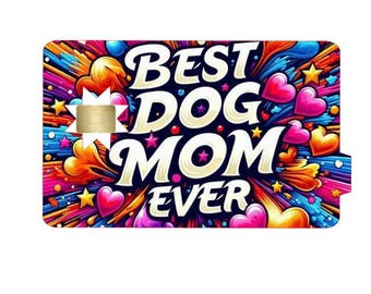 Diseño de tarjeta de crédito para mamá perruna, diseño de tarjeta de débito, diseño de tarjeta de crédito