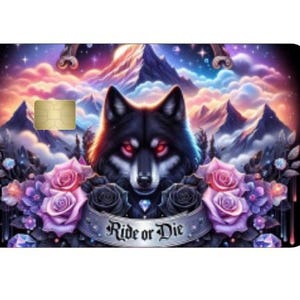 Skin para cartão de crédito Holographic Wolf, Skin para cartão de débito Skin para cartão de crédito