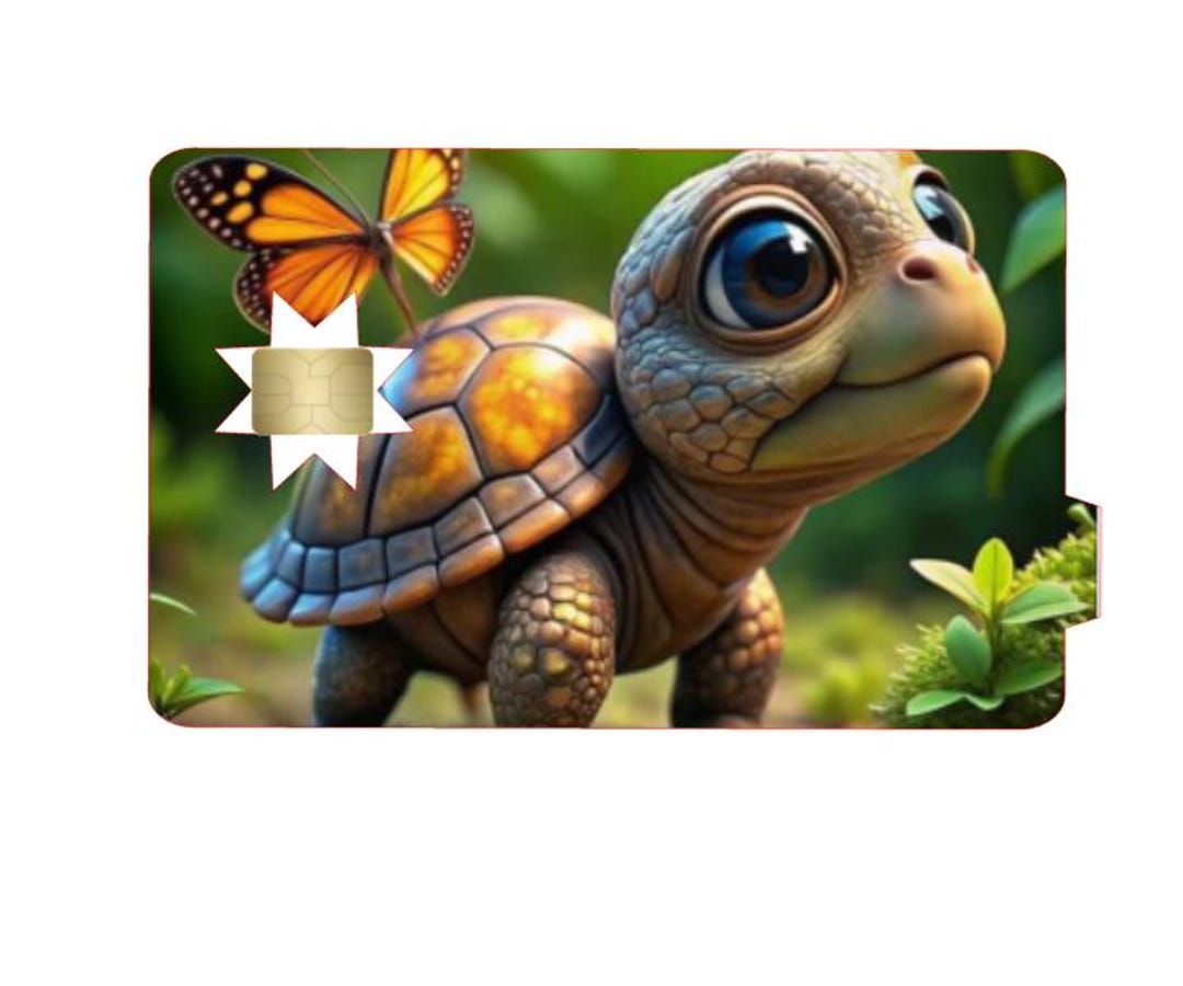 Turtle Credit Card Turtle Credit Card Skin, Debit Card Skin Credit Card Skin - Etsy