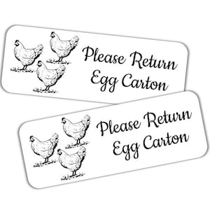 Retoursticker eierdoosstickers, labels (pak van 100)