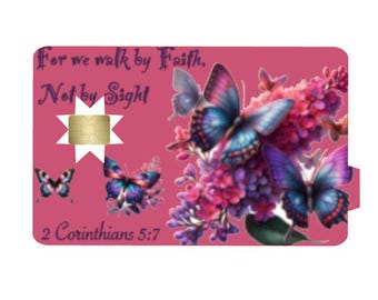 Porque por fe andamos, no por vista" Diseño de tarjeta de crédito, Diseño de tarjeta de débito Diseño de tarjeta de crédito