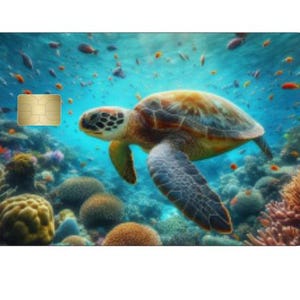 Sea Turtle Credit Card Skin, Debit Card Skin Credit Card Skin