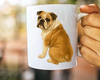 English Bulldog Dad Coffee Mug Bulldog Lover Gift Pet Dad Drinkware Dog Parent Mug Pet Parent Birthday Father's Day Dog Bulldog Breed Gift