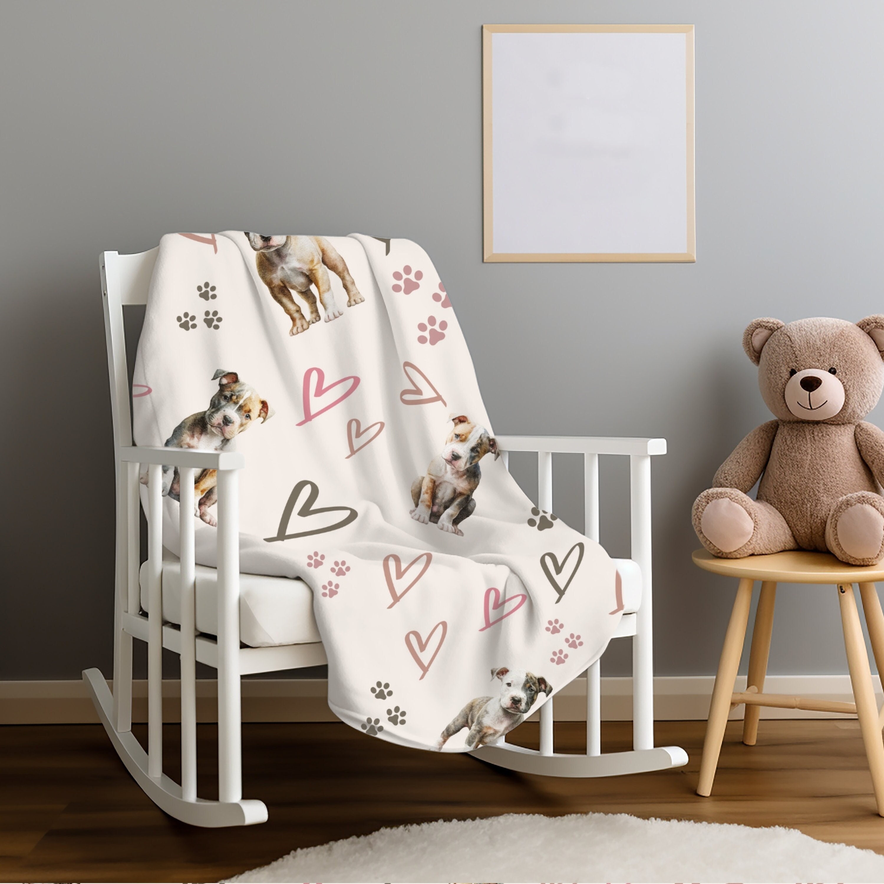 Pitbull baby blanket hot sale