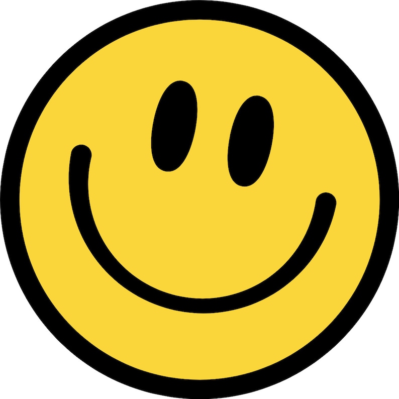 Smiley Face Sticker Acid House Rave Decal Stickers Car Van Funny Laptop ...