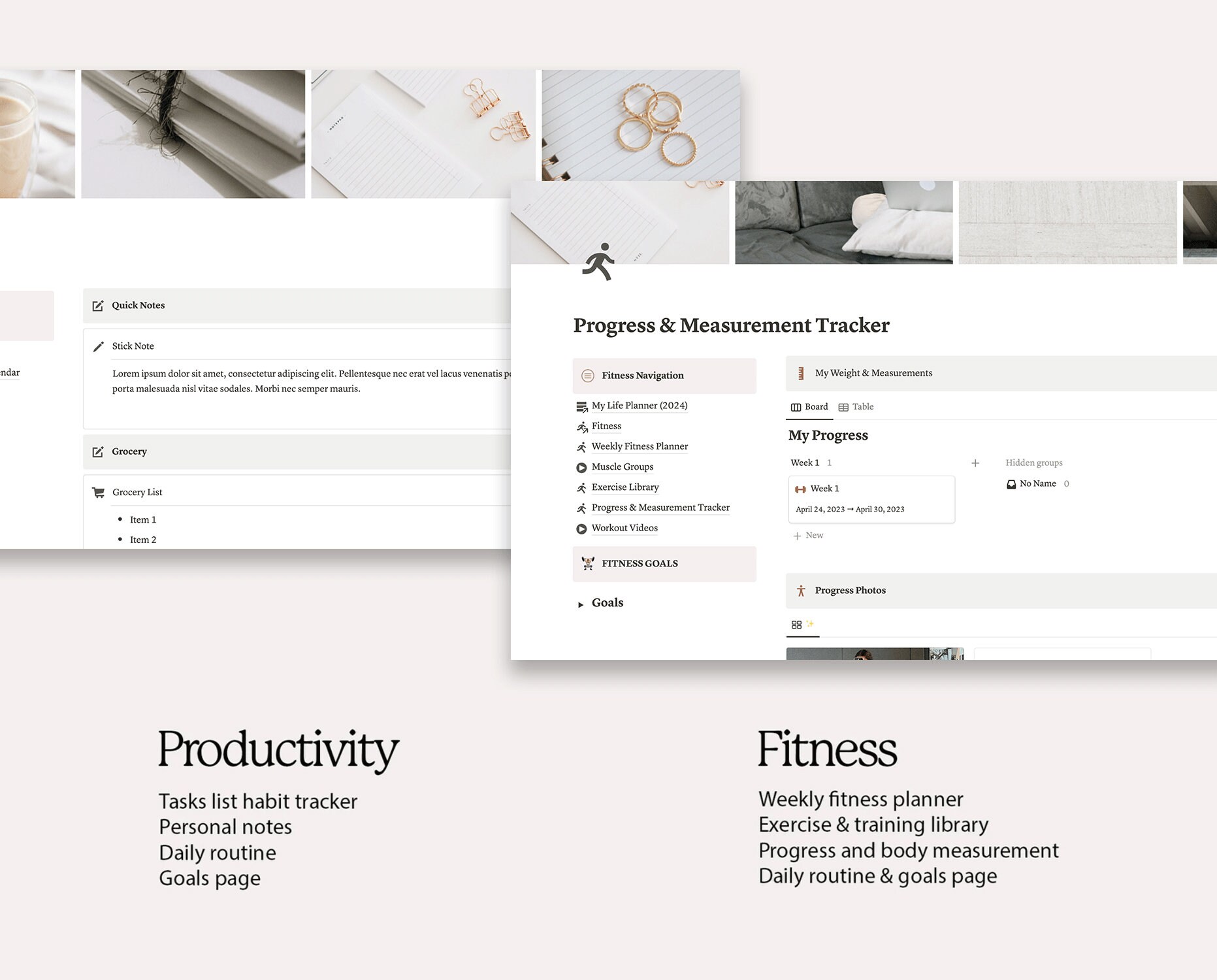 Notion Template All in One Life Planner, Digital ADHD Personal Planner ...