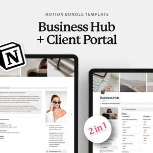 Notion Business Template for Freelancers & Client Portal, Project Planner Client Dashboard Project Tracker Onboarding Notion Project Manager