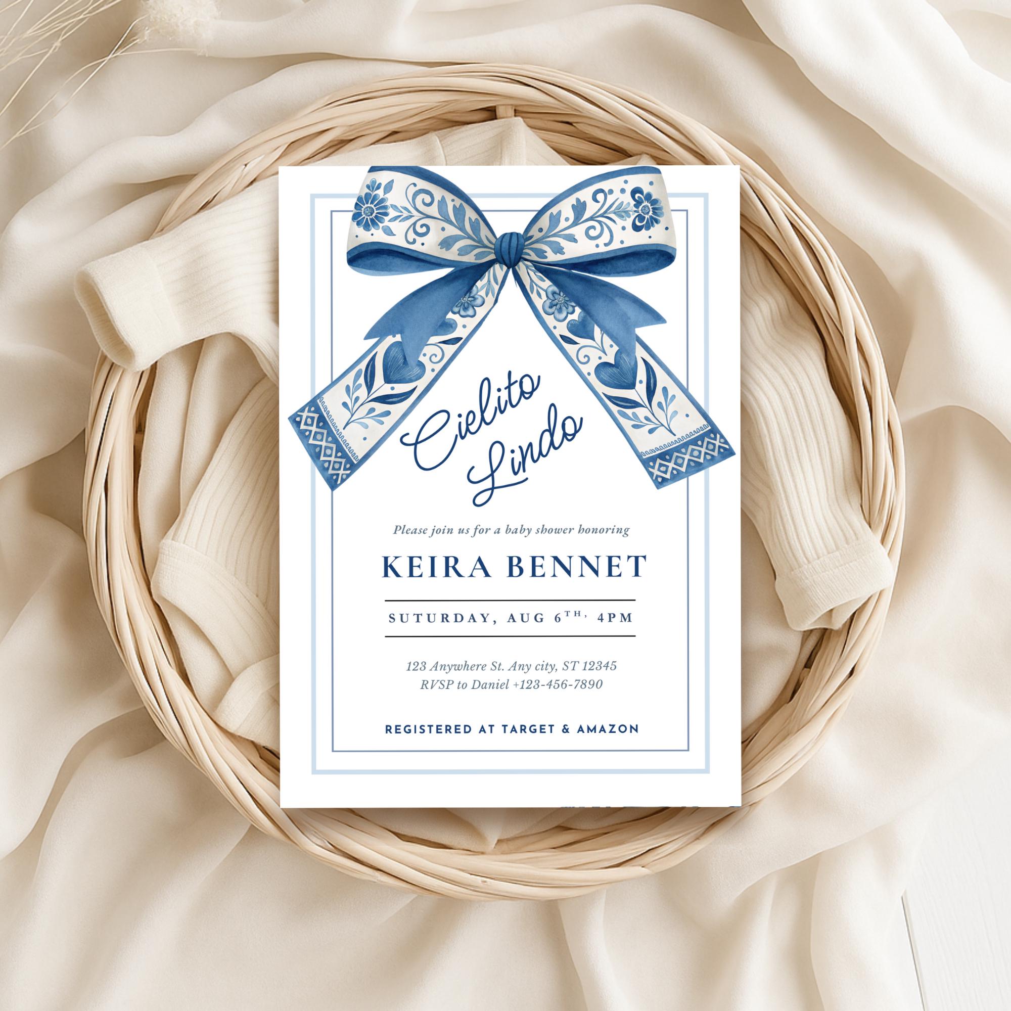 Cielito Lindo ベビーシャワーパーティーデコレーション メキシコ 透明バルーンボックス メキシコをテーマにしたフィエスタ ダスティ ブルー  シエリト リンド ベビー シャワーの招待状: メキシカン フィエスタ、パペル ピカド (デジタル ダウンロード) - Etsy 日本, image size:2000x2000