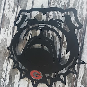 Georgia Bulldog Custom Made Metal Wall Art