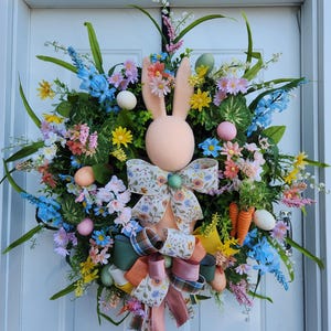 Easter Bunny Wreath, Easter wreath, Bunny wreath, Holiday wreath, Spring wreath