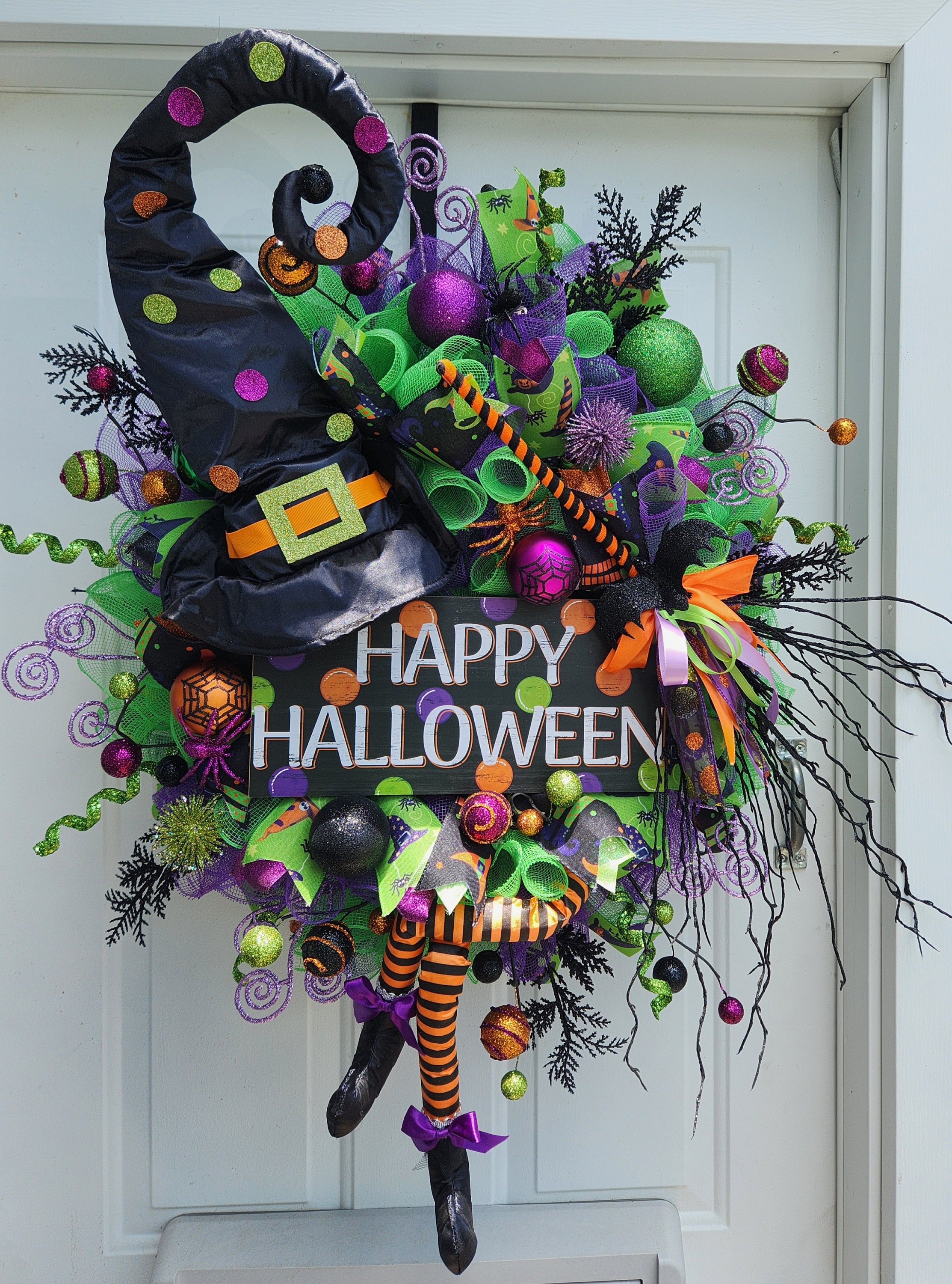 Halloween Wreath, Halloween Decorations, Halloween Decor, Halloween