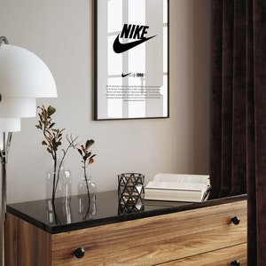 Cartel de Hypebeast Nike: Impresión digital para descarga instantánea, arte y decoración de pared imprimibles, decoración minimalista de Hypebeast Arte de pared Cartel de Nike imagen 3