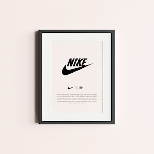 Hypebeast Nike Poster: Digital Print for Instant Download, Printable Wall Art and Decor, Minimalist Hypebeast Decor Wall Art Nike Poster Bild 7