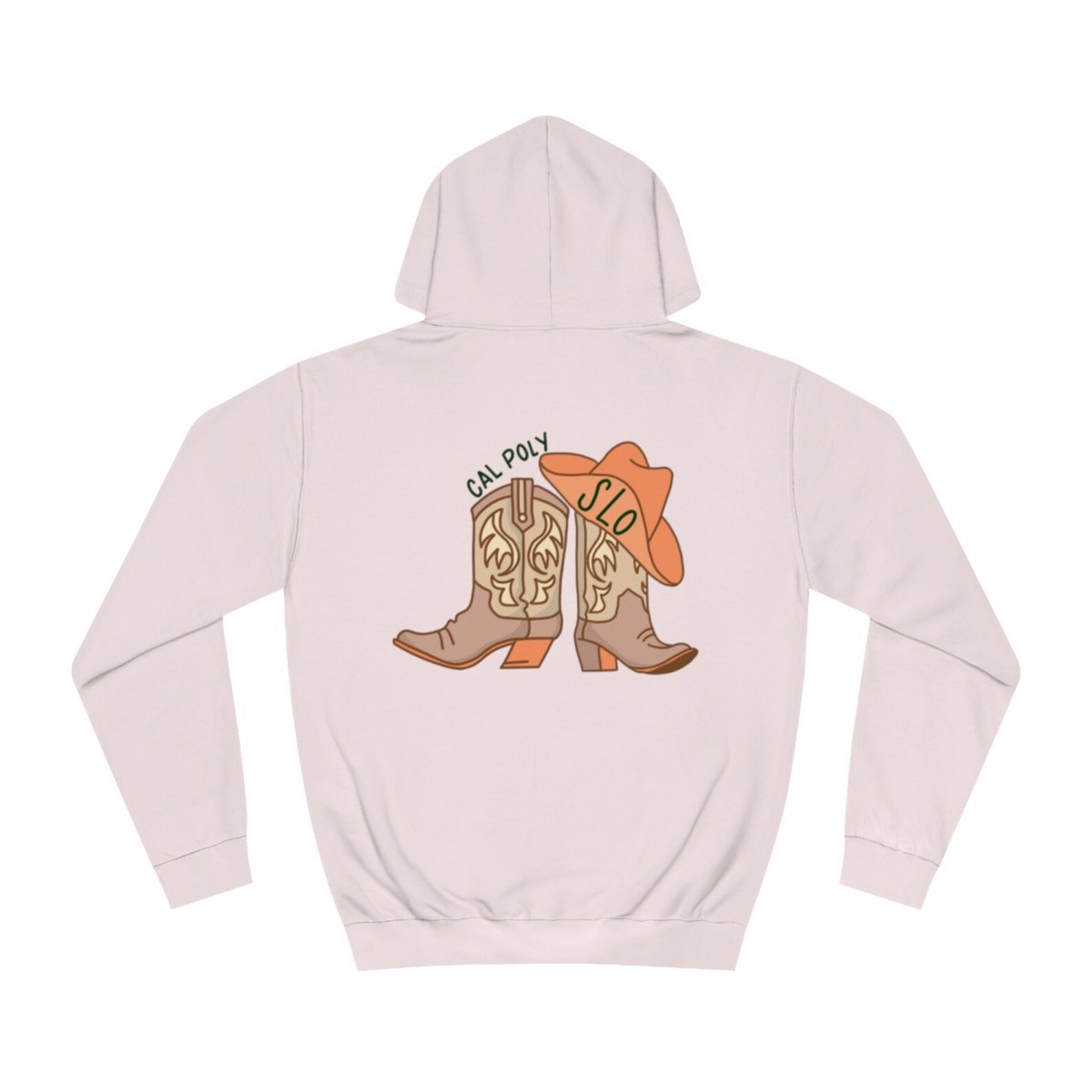 Cal Poly SLO Cowboy Boots Hoodie - Etsy