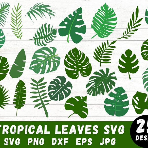 Tropical Leaves Svg, Monstera Leaf Svg, Tropical Leaves Png, Leaf Svg, Monstera Svg, Tropical Leaf Svg, Leaves Svg, Svg Files For Cricut