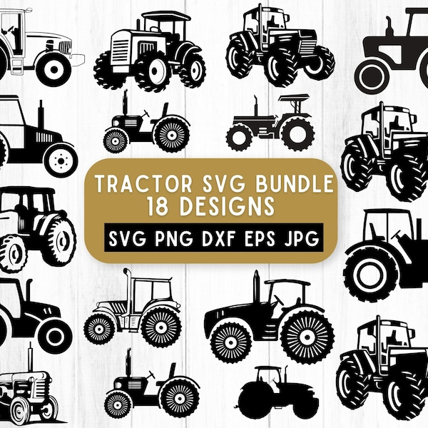 Tractor Svg Bundle, Farm Life Svg, Tractor Png, Svg Files For Cricut, Svg Cut File, Tractor Decal, Cricut Svg, Farm Truck Svg, Svg Files