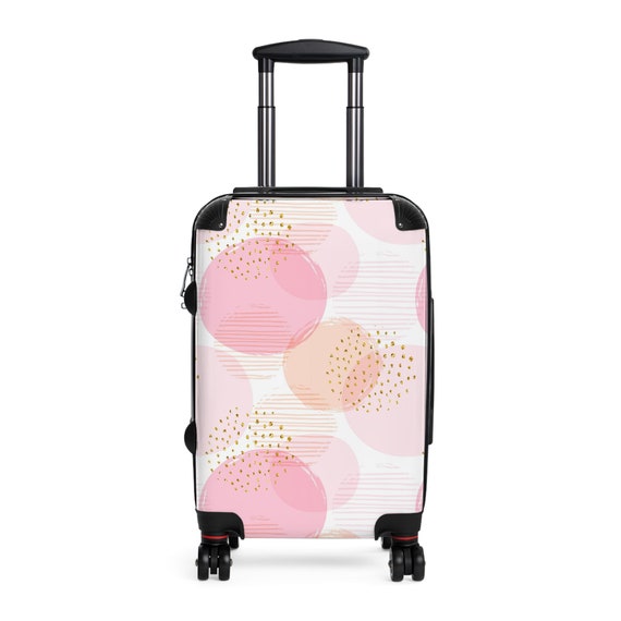 Pretty in Pink Polka Dot Suitcase Pink Luggage Polka Dot Luggage Polka Dot Suitcase Travel Accessory Gift for Wife Gift for Woman Etsy Ireland