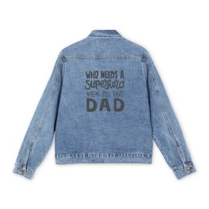 Dad oversized denim jacket deals