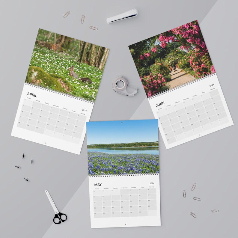 Four Seasons Calendar 2024, Glorious Calendar, Nature Photograph