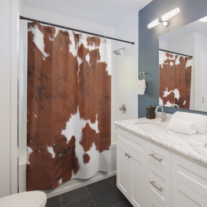 Brown Shower Curtain - Etsy