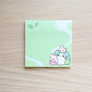 Green Matcha Cow Sticky Notes | Cute Sticky Notes, Cute Notepad, Cute Animal Sticky Notes, Cute Sticky Notes with 50 Sheets, Cute Post Its