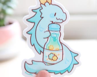 Ramune Dragon Vinyl Sticker | Ramune Sticker, Cute Dragon Sticker, Laptop Sticker, Water Bottle Sticker, Waterproof Decal