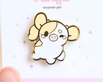 Winnie the Yellow Cow Enamel Pin | Cute Cow Pin, Cute Enamel Pins, Cow Enamel Pin, Kawaii Cow Enamel Pin, 1.25" Hard Enamel Pin