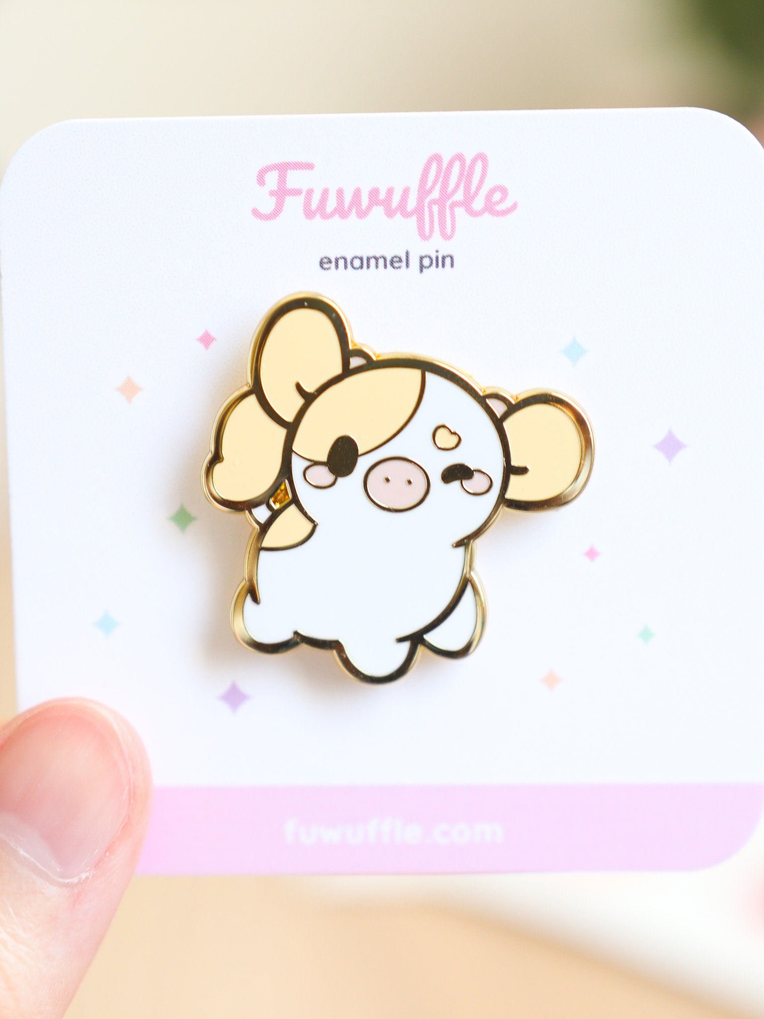 Winnie the Yellow Cow Enamel Pin | Cute Cow Pin, Cute Enamel Pins, Cow ...