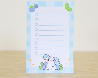 Blueberry Cow To Do List Notepad | Cow Notepad, Cute Notepad, Planner Pad, Kawaii Memo Pad, Cute Animal Stationery, Cute Memo Pad