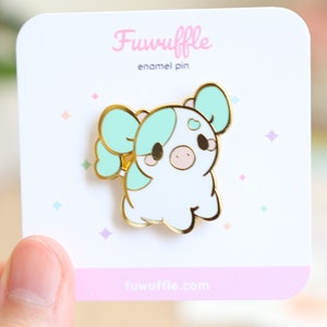 Hoppy the Green Cow Enamel Pin | Cute Cow Pin, Cute Enamel Pins, Cow Enamel Pin, Kawaii Cow Enamel Pin, 1.25&quot; Hard Enamel Pin