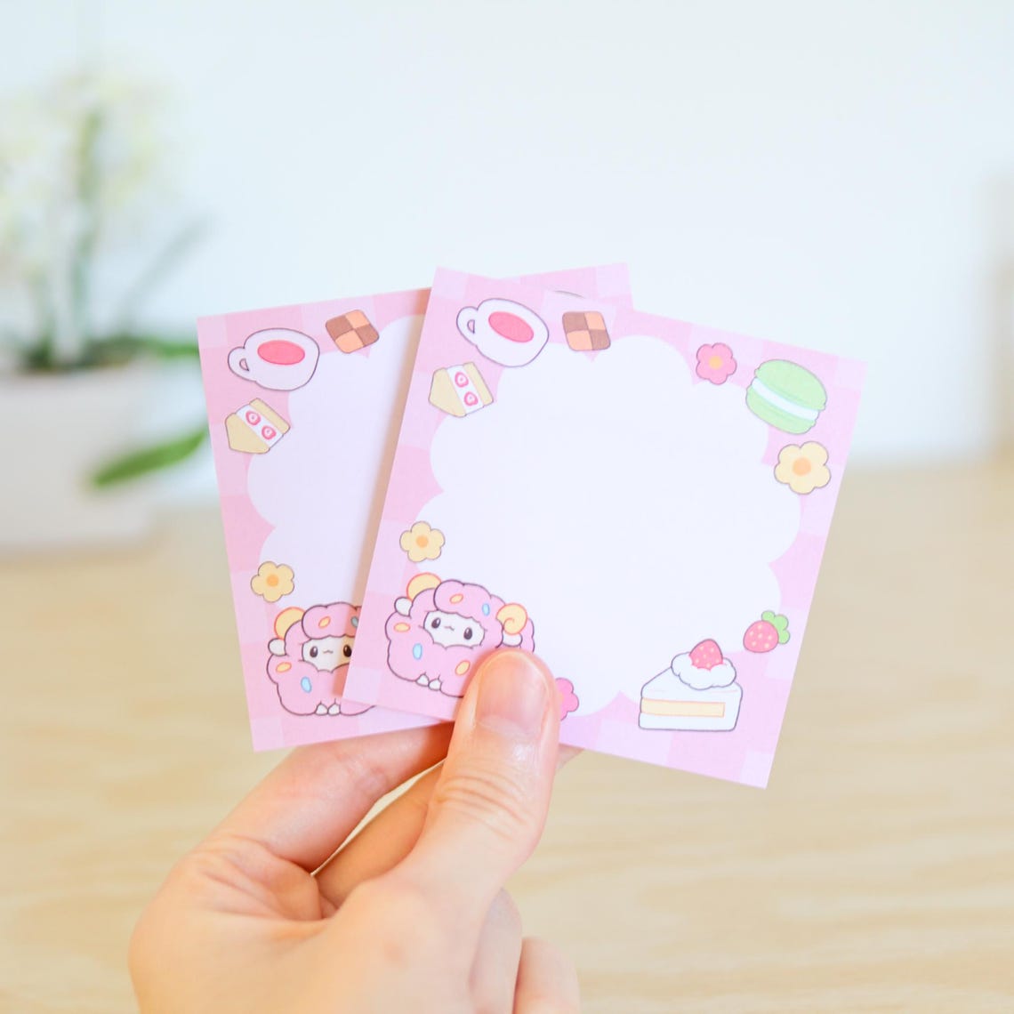 Cute Desserts Sticky Notes | Cute Sticky Notes, Cute Notepad, Cute ...