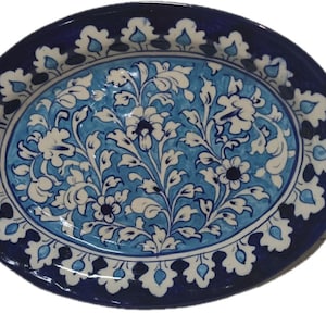 Artfully Served: Blue Pottery Dish